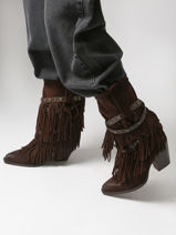 Santiago Laarzen Uit Leder Metisse Bruin women XD2128-vue-porte